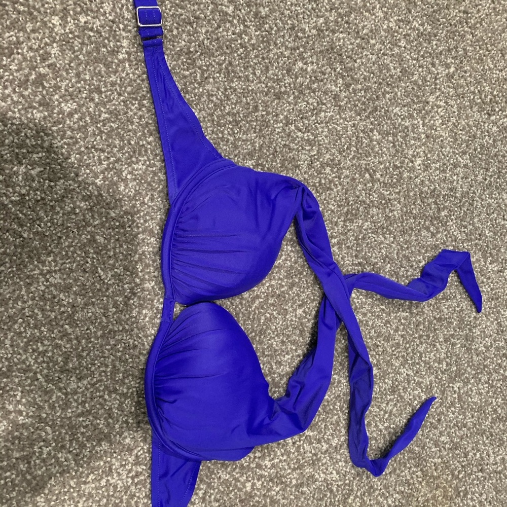 Royal blue bikini top